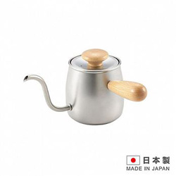 MIYACO 日本製造 米雅可不銹鋼沖茶咖啡壺0.4L(原色) 